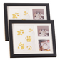 👣🖼️ Kit Cadre Souvenir Empreintes Bébé et Animaux – Triple Volet, Bois MDF et Prise d’Empreinte Précise