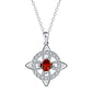 Collier pendentif élégant à nœud celtique et nœud de sorcière