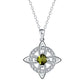 Collier pendentif élégant à nœud celtique et nœud de sorcière