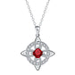 Collier pendentif élégant à nœud celtique et nœud de sorcière