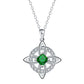 Collier pendentif élégant à nœud celtique et nœud de sorcière