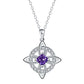 Collier pendentif élégant à nœud celtique et nœud de sorcière