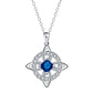 Collier pendentif élégant à nœud celtique et nœud de sorcière