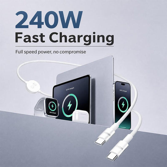 📱⌚ Câble de charge rapide multi-appareils – Chargeur de montre à clipser et alimentation