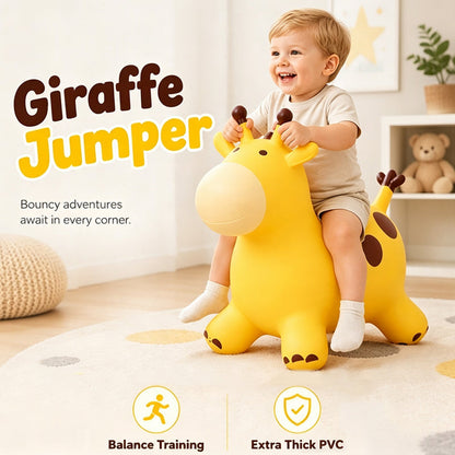 Girafe mignonne en forme d'animal sauteur pour enfants