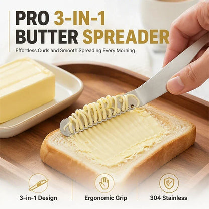 🧈50% DE RÉDUCTION ! Couteau à beurre multifonction acier inoxydable, tartiner facilement, idéal pour sandwiches et apéritifs ✨🥪