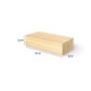 Centre de table floral en métal doré avec support en bois