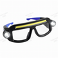 👓📏 Lampe frontale LED rechargeable (style lunettes) | 5 modes : COB (fort/faible) et laser blanc (fort/faible) | Capteur de mouvement | Étanche | USB | Lunettes de sécurité incluses | -50 % !