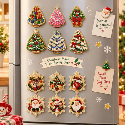 Sparkling Festive DIY Fridge Magnet Kit