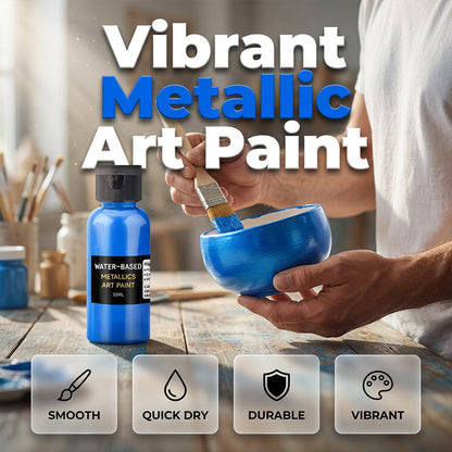 Peinture artistique métallisée éclatante - Séchage rapide et protection antirouille