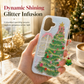 Cute Christmas Tree Glitter Phone Case