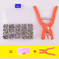 Kit de boutons-pression à clipser sans couture