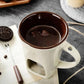 🍫 Mug en céramique pour chocolat 🕯️✨ Idéal pour un dîner romantique ou une soirée entre amis ! 🥂🍓