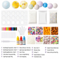 📢📢 -52% !! ⏰💞 Plus de 50 000 ventes ! 🧪 Kit de fabrication de balles anti-stress à presser DIY – mélangez de la pâte à modeler colorée et des éléments scintillants, un loisir anti-fuite et à remontée lente, sans dégât pour les enfants ! 🎨✅