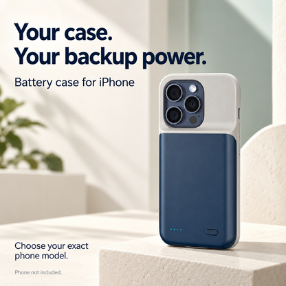 🔋✨ Étui de batterie externe 2 en 1 pour iPhone – Dites adieu à la peur de la batterie faible ! 🚫 6800 mAh, charge rapide PD 20 W, fin, protège et recharge simultanément 📱