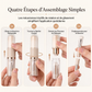 💄 OFFRE LIMITÉE : -50% ! 🪞 Ensemble de 5 brosses à maquillage rétractables et portables – Capsule de maquillage de voyage, poils synthétiques doux, outil compact pour retouches 👜