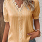 Chemise élégante en dentelle unie à col en V (achetez-en 2, livraison gratuite)