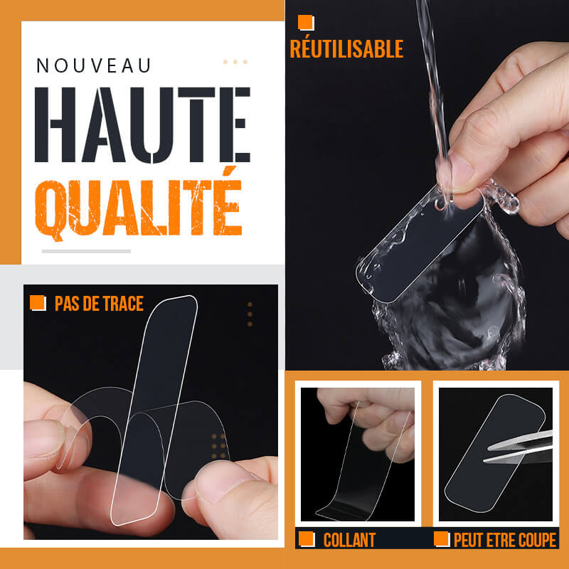 Ruban adhésif double-face multifonctionnel et réutilisable（ACHETEZ 1 ET RECEVEZ 1 GRATUIT）