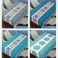 Nappe brodée imperméable et résistante à l'huile