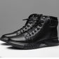 Bottes montantes en cuir pour hommes de haute qualité - confortables et respirantes