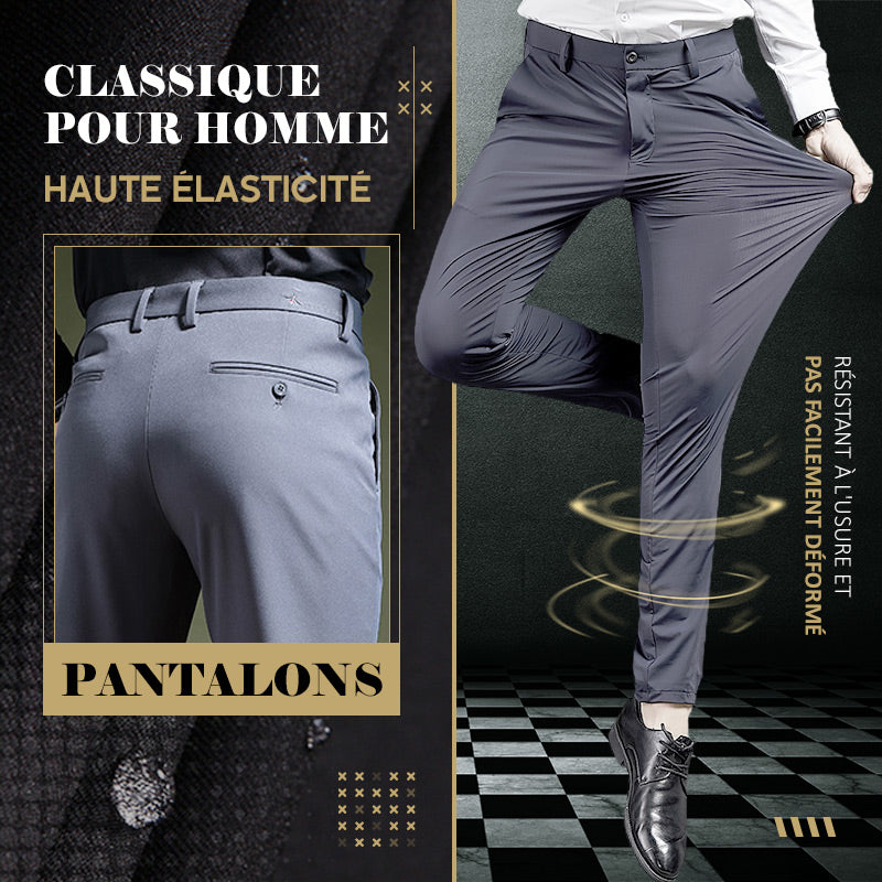 (Promotion à durée limitée -50% OFF)Pantalon classique pour hommes à bonne élasticité