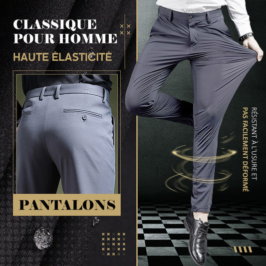 (Promotion à durée limitée -50% OFF)Pantalon classique pour hommes à bonne élasticité