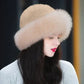 Bonnet d'hiver en fourrure pour femme