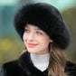 Bonnet d'hiver en fourrure pour femme