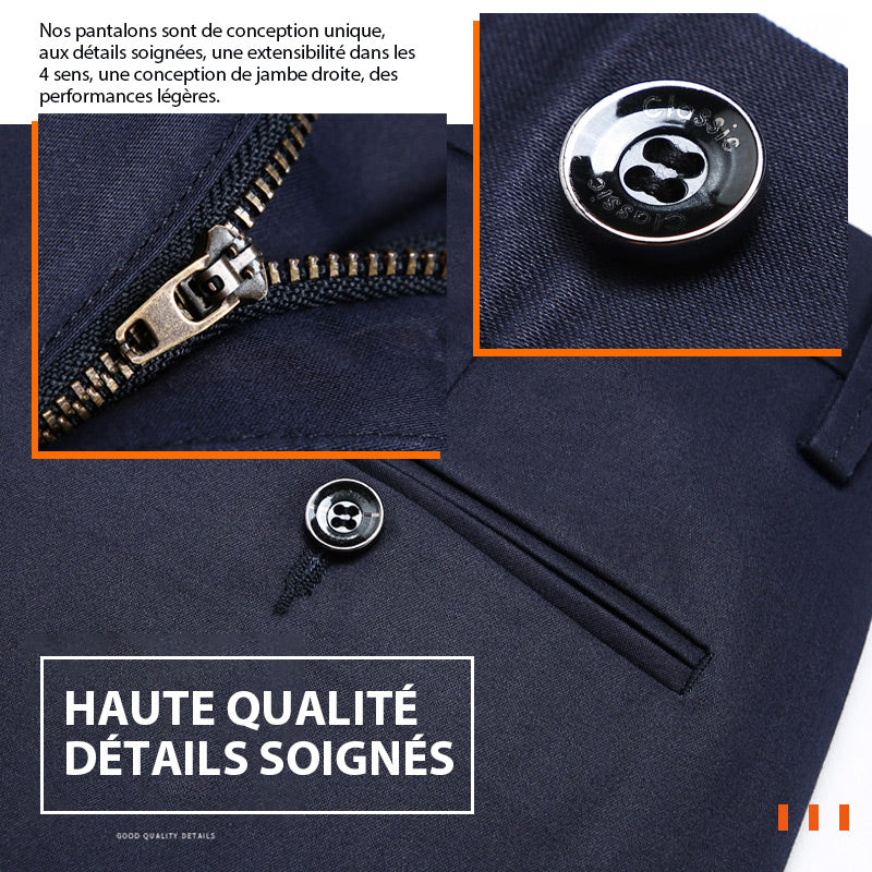 (Promotion à durée limitée -50% OFF)Pantalon classique pour hommes à bonne élasticité