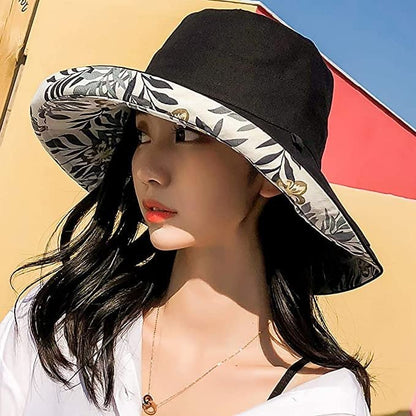 Chapeau d'été en coton à large bord