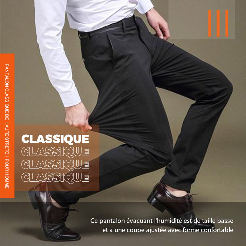 (Promotion à durée limitée -50% OFF)Pantalon classique pour hommes à bonne élasticité