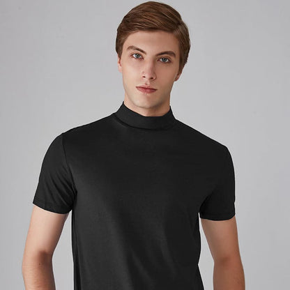 T-shirt à col montant pour homme