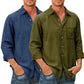 Chemise en denim pour hommes [manches longues]