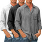 Chemise en denim pour hommes [manches longues]