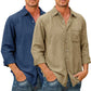 Chemise en denim pour hommes [manches longues]
