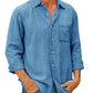 Chemise en denim pour hommes [manches longues]
