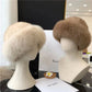 Bonnet d'hiver en fourrure pour femme