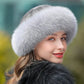 Bonnet d'hiver en fourrure pour femme