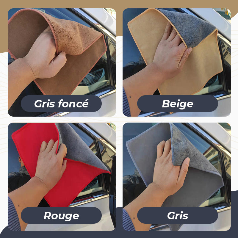 Chiffon de lavage auto super absorbant en cuir velours【Achetez 2, obtenez 1 gratuit】