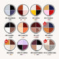 12 Série Constellation - Vernis à ongles solide à quatre couleurs